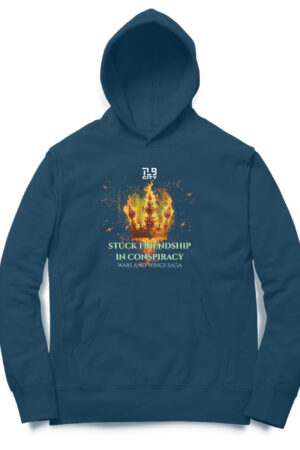 Stuck Friendship in Conspiracy Oversized Hoodie