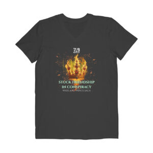 Stuck Friendship in Conspiracy Half Sleeve V-Neck T-Shirt