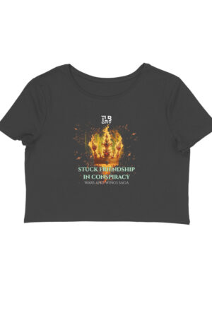 Stuck Friendship in Conspiracy Crop Top