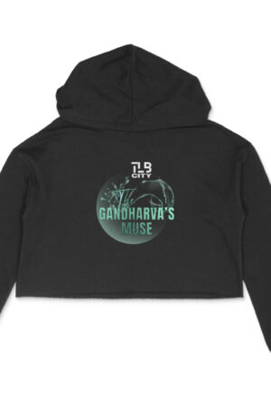 The Gandharva's Muse Crop Hoodie
