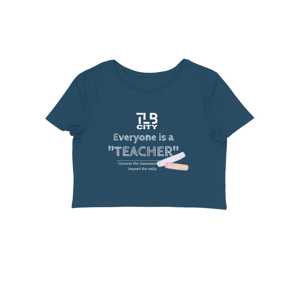 Everyone is a Teacher Crop Top - Image 5
