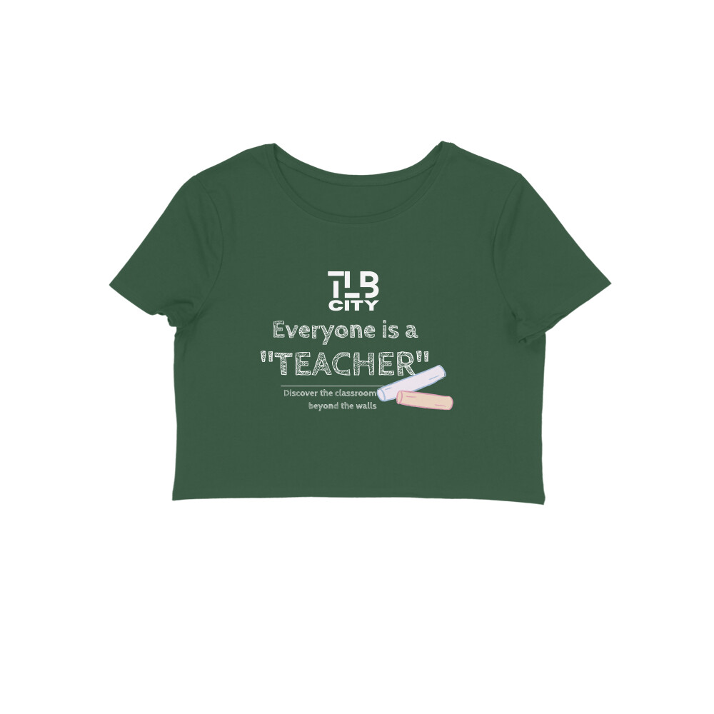 Everyone is a Teacher Crop Top - Image 6