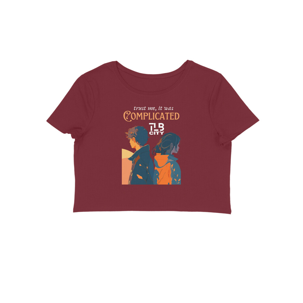 Trust Me, It Was Complicated Crop Top - Image 2