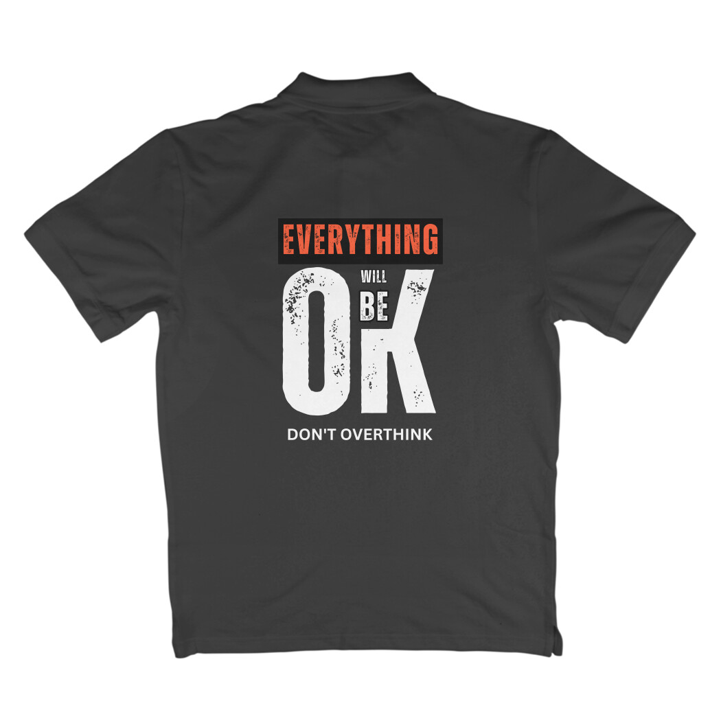 Don’t Overthink Polo T-Shirt - Image 2