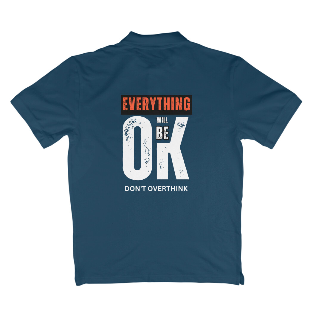 Don’t Overthink Polo T-Shirt - Image 4