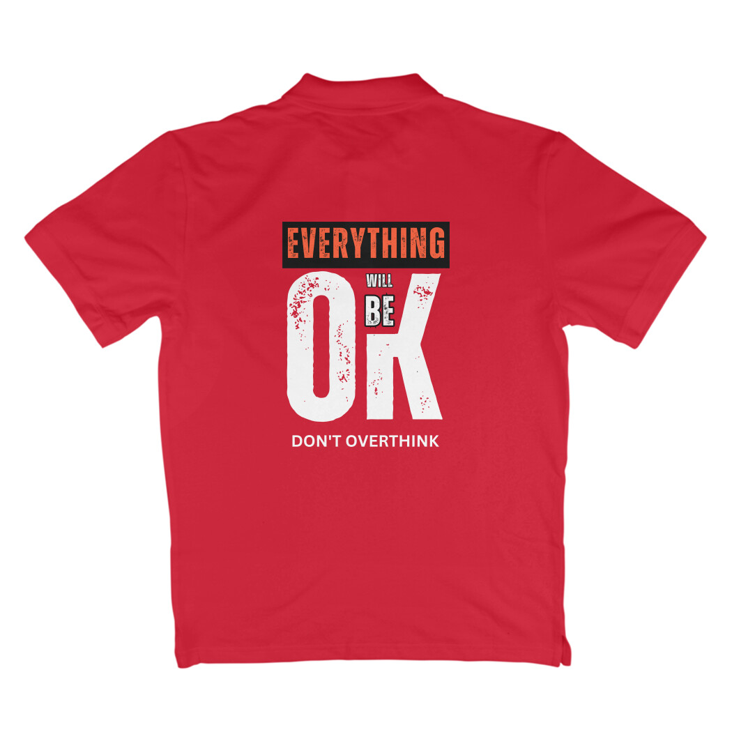 Don’t Overthink Polo T-Shirt - Image 6