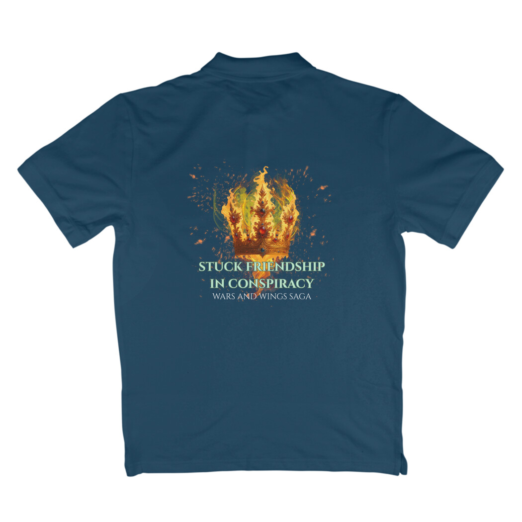 Stuck Friendship in Conspiracy Polo T-Shirt - Image 2