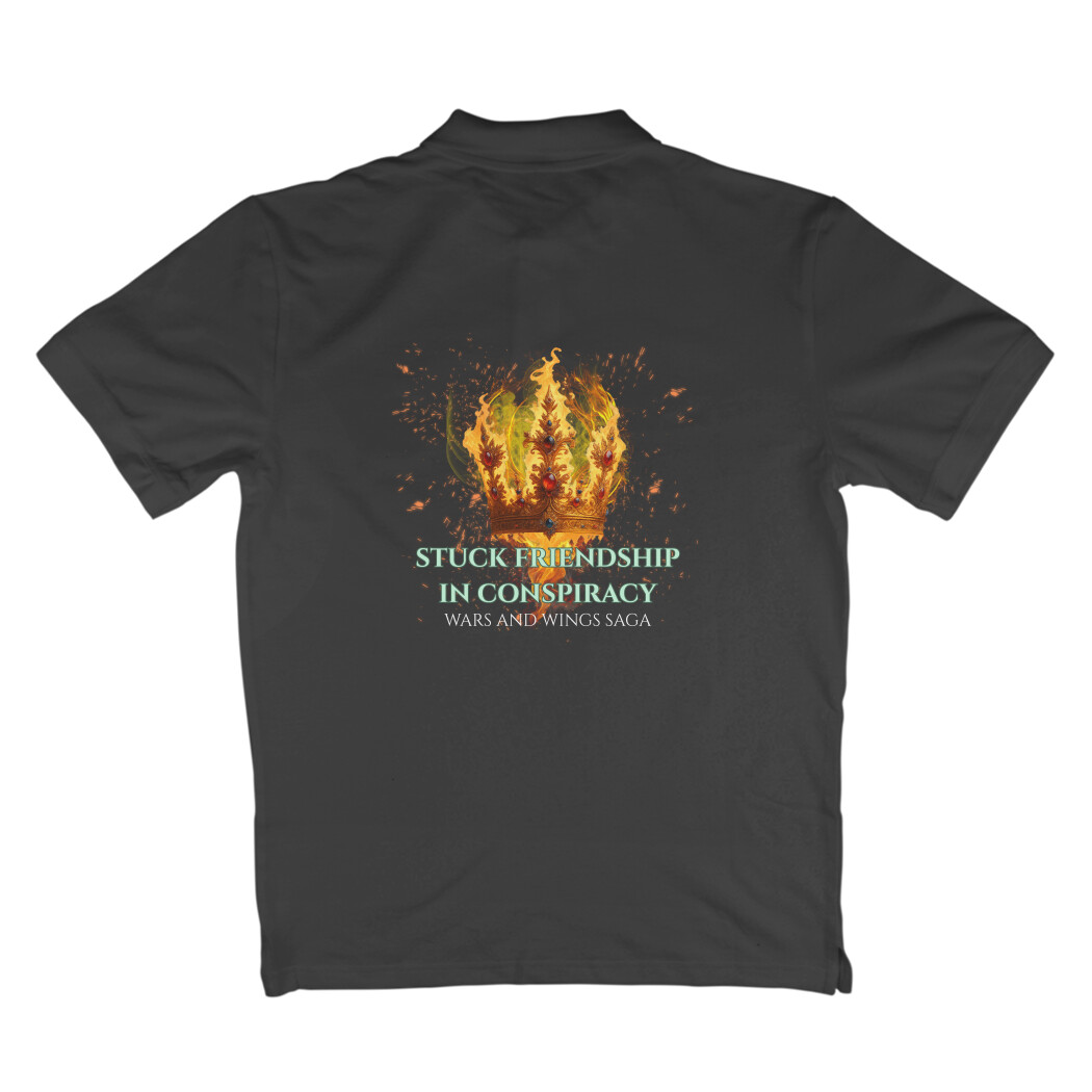 Stuck Friendship in Conspiracy Polo T-Shirt - Image 4