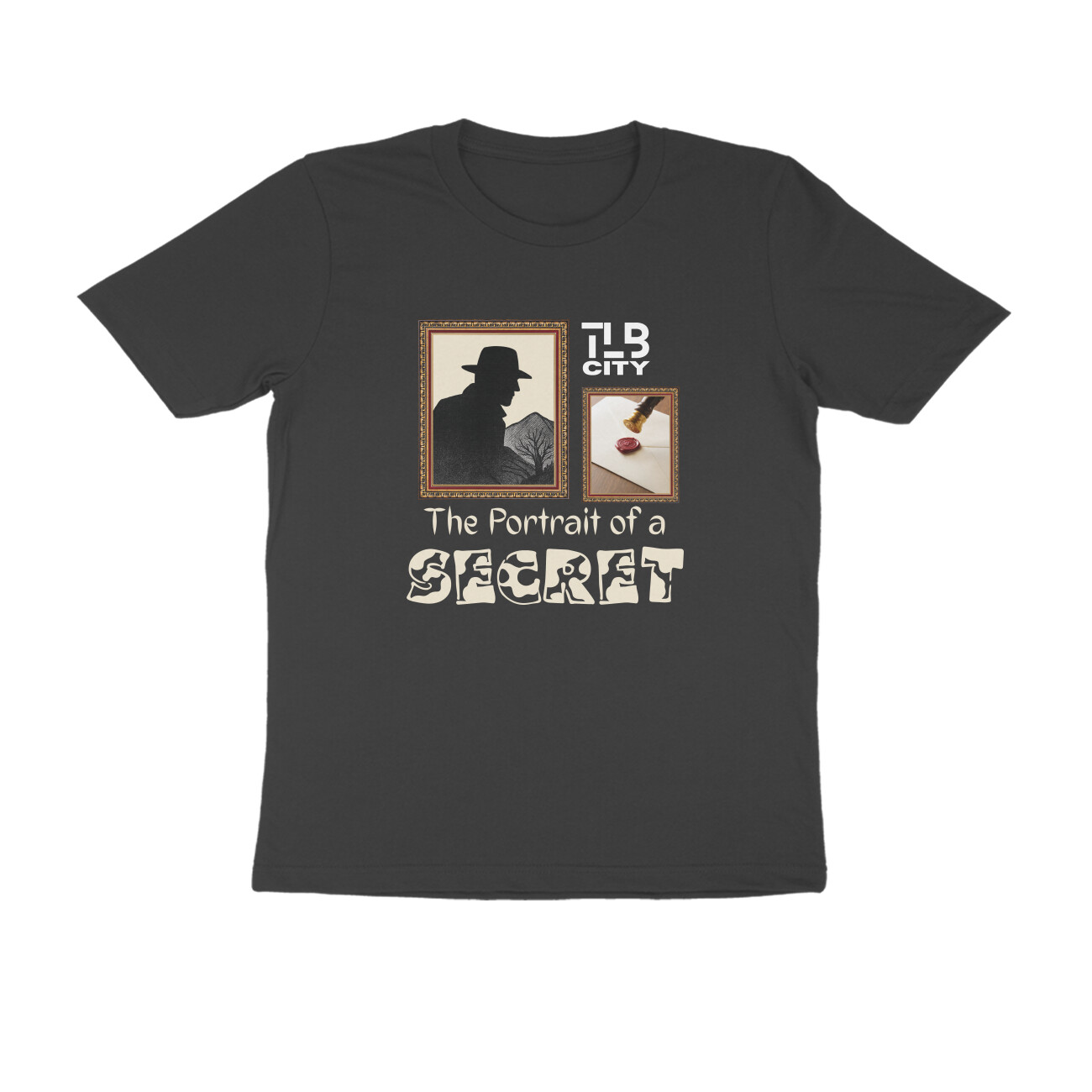 The Portrait of a Secret Men Round Neck T-Shirt