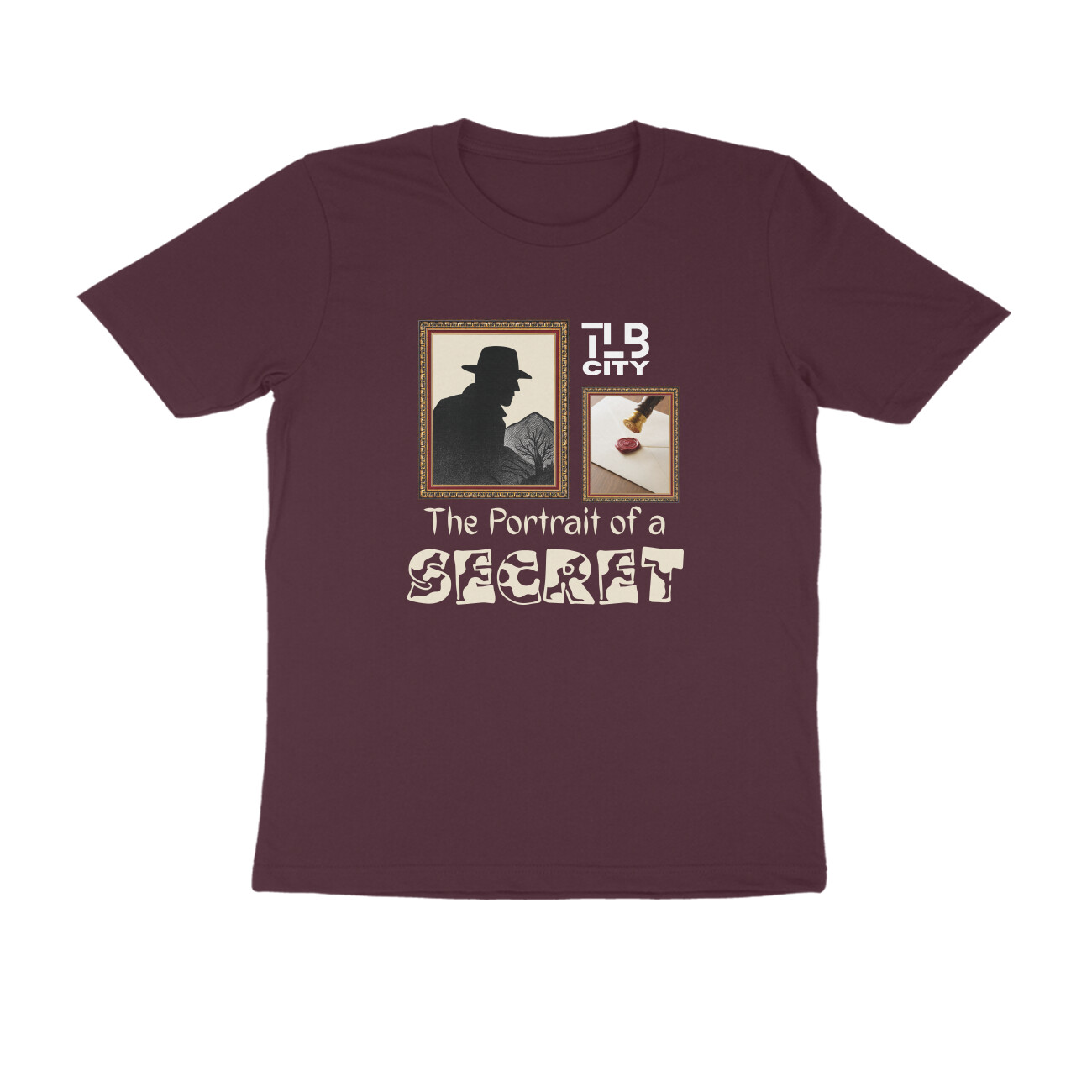 The Portrait of a Secret Men Round Neck T-Shirt - Image 2