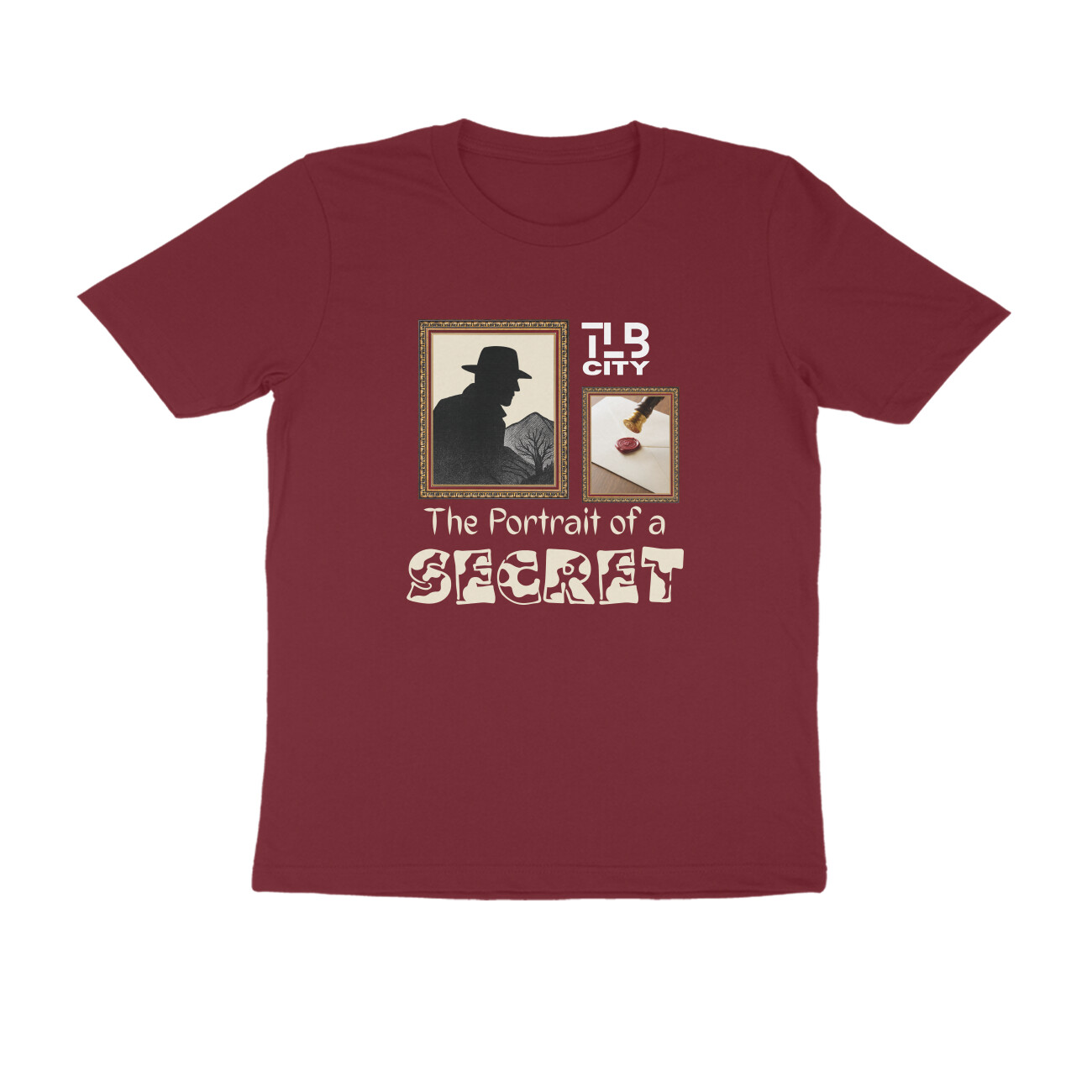 The Portrait of a Secret Men Round Neck T-Shirt - Image 4