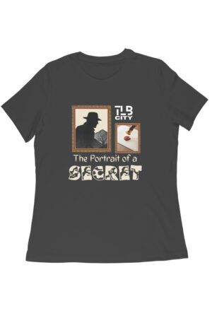 The Portrait of a Secret Women Round Neck T-Shirt