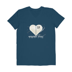 Mirrored Heart V-Neck T-Shirt