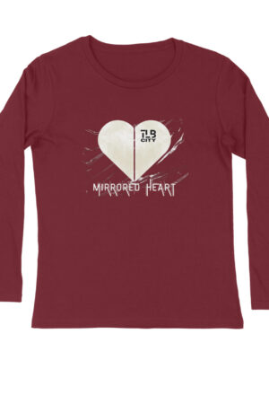 Mirrored Heart Long Sleeves T-Shirt