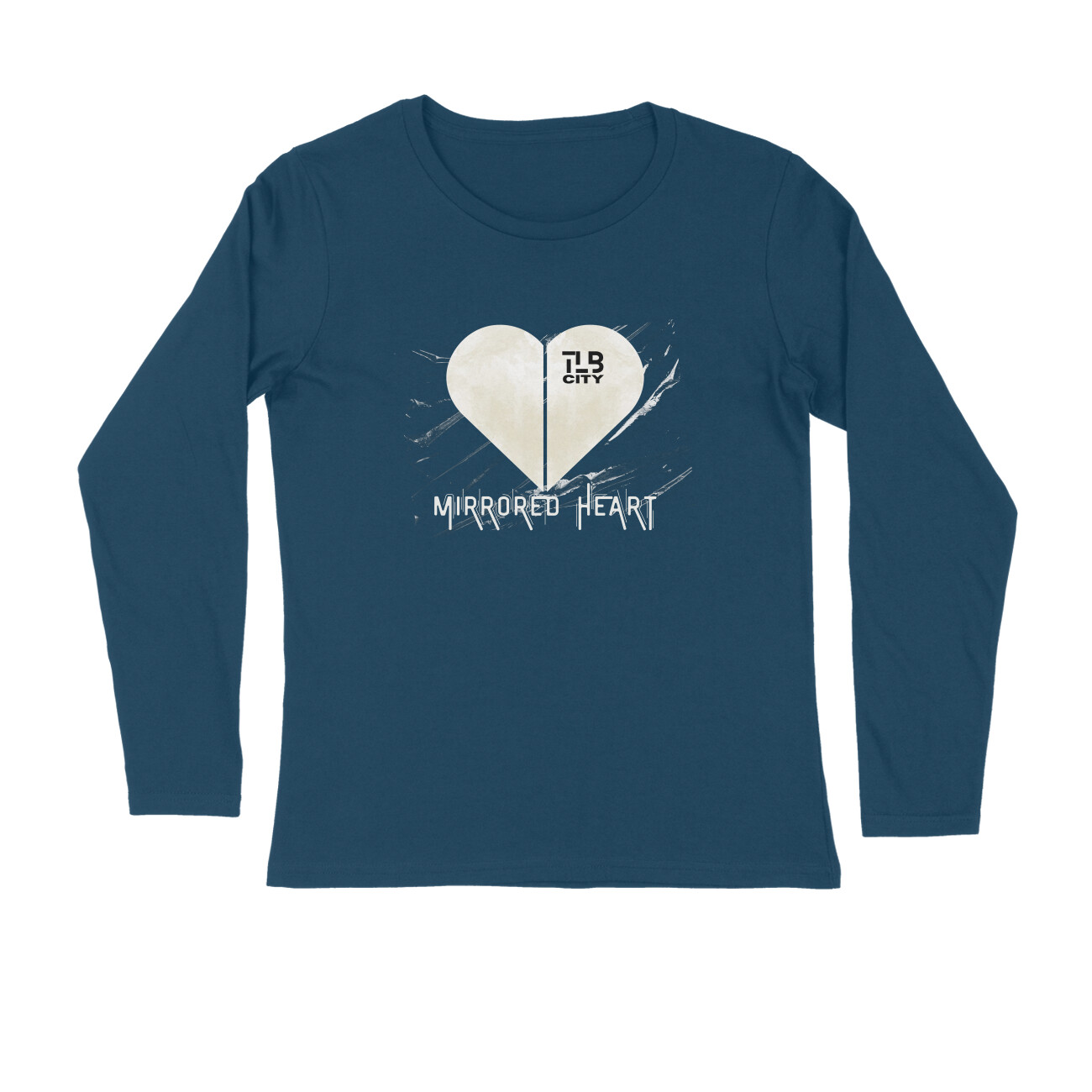 Mirrored Heart Long Sleeves T-Shirt - Image 2