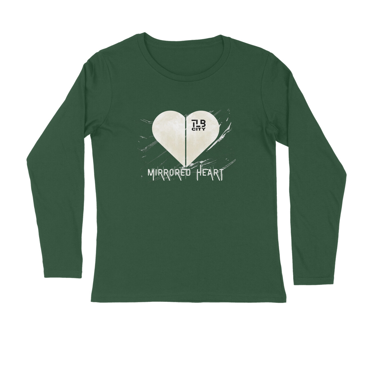 Mirrored Heart Long Sleeves T-Shirt - Image 3