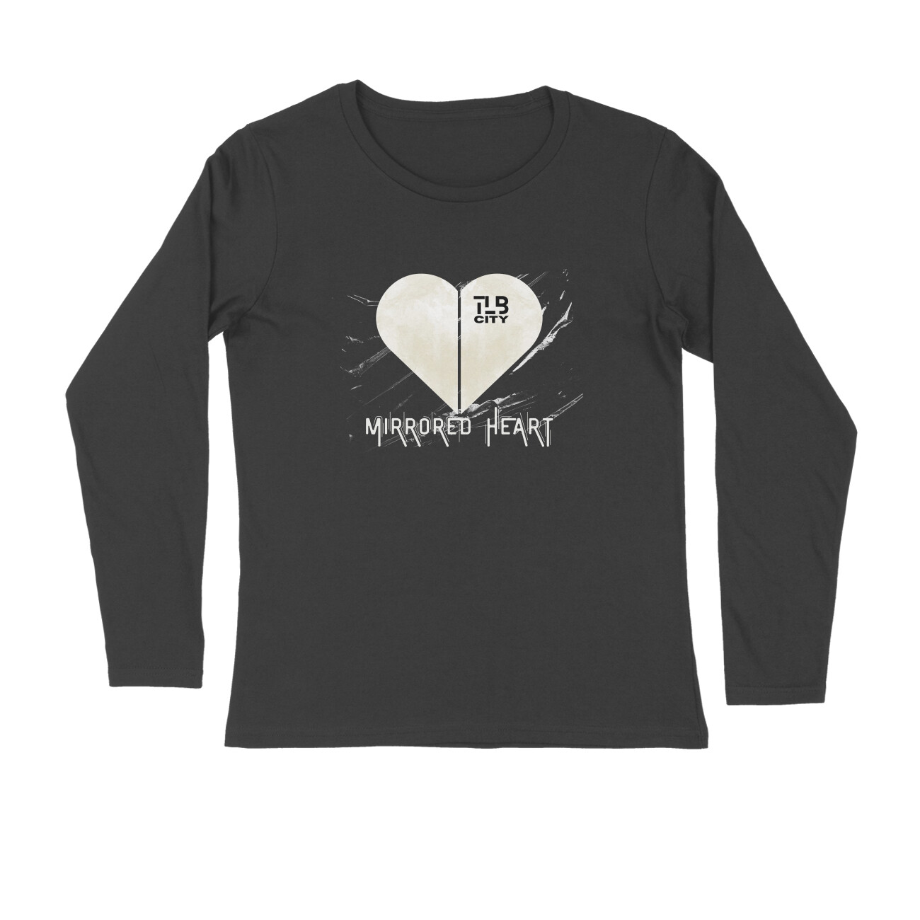 Mirrored Heart Long Sleeves T-Shirt - Image 4