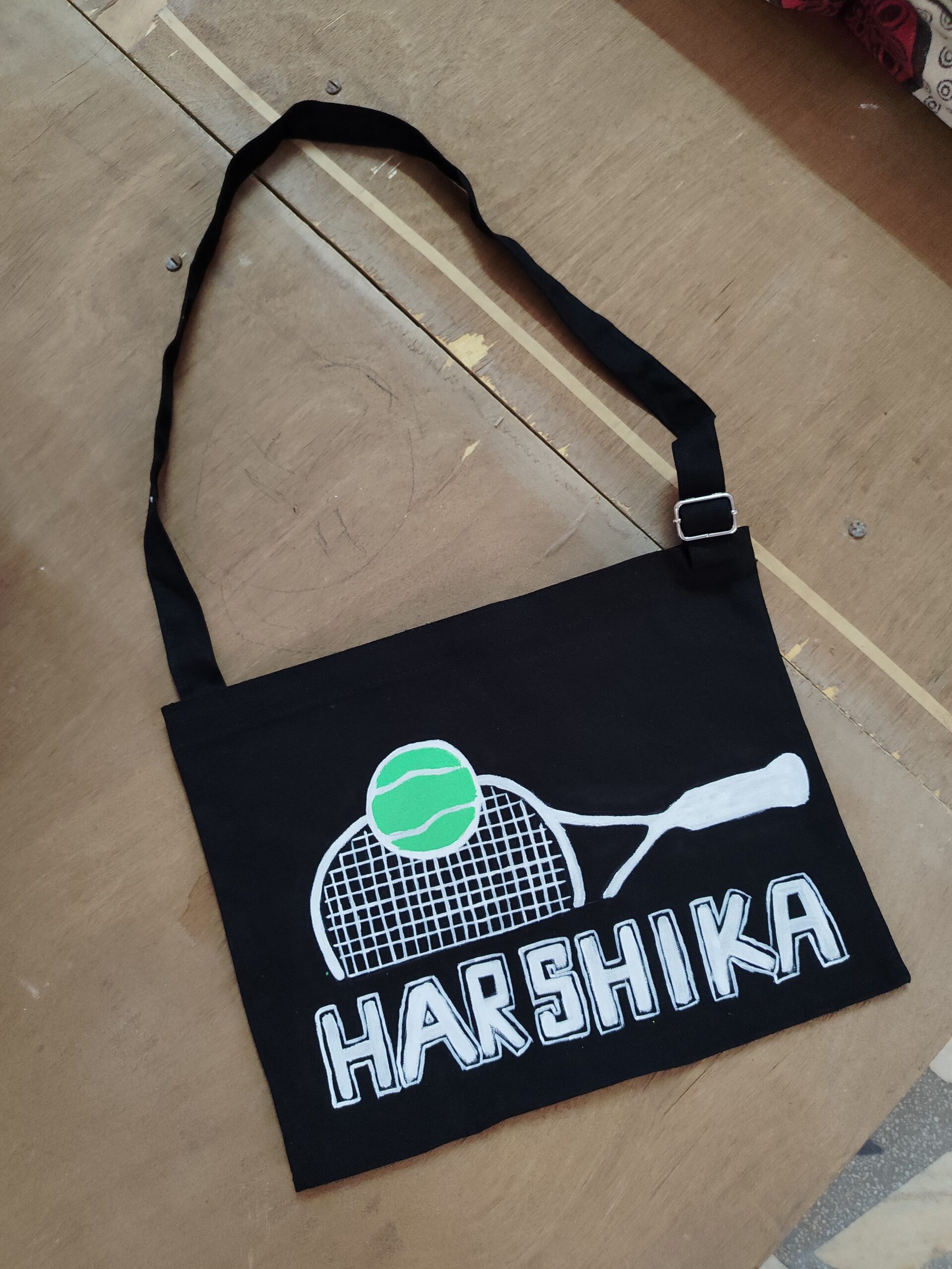 Black Handpainted ToteBags | Nidhi Bhatia - Image 5