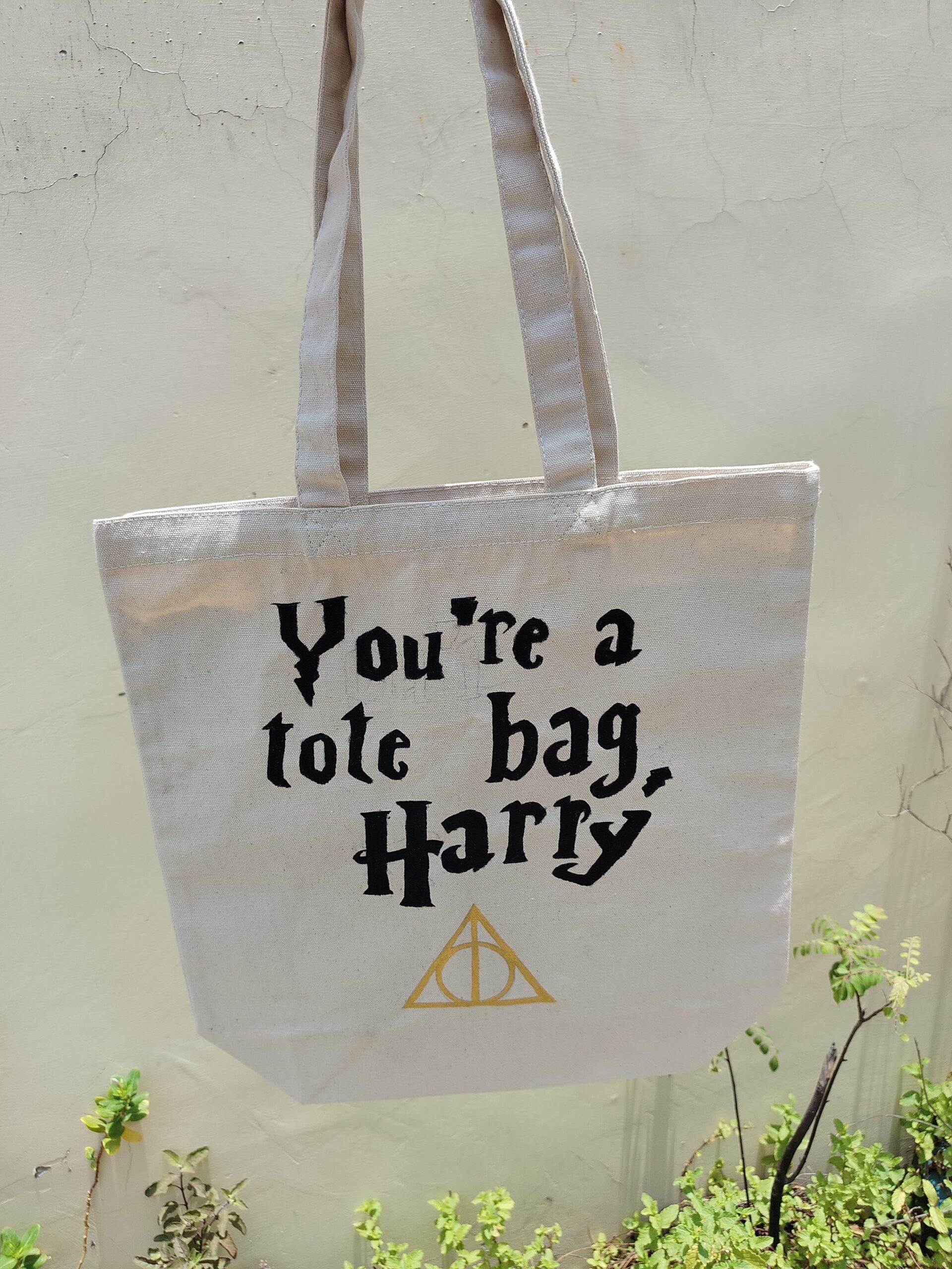 White Handpainted ToteBags | Nidhi Bhatia - Image 3