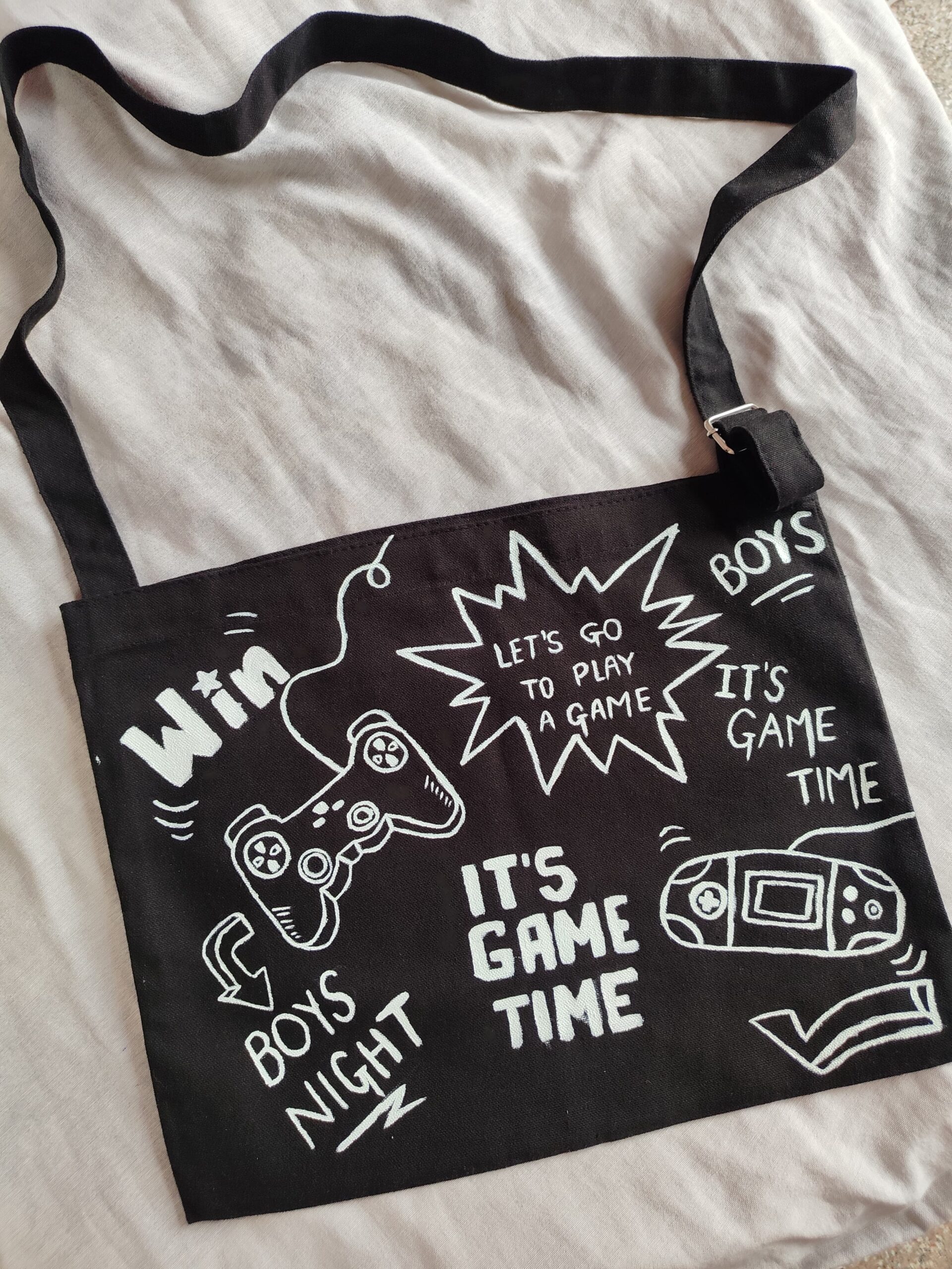 Black Handpainted ToteBags | Nidhi Bhatia