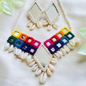 Handmade necklace and Earring Set | Bansri Rakholiya